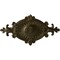 Ekena Millwork Quentin Ceiling Medallion, Hand-Painted Green Gold, 23 1/2"W x 12 1/4"H x 1 1/2"P CM23RO1GGS - alternate 1